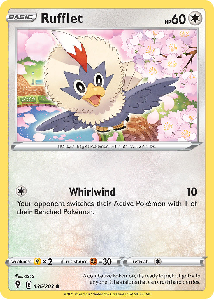 Rufflet - Evolving Skies (Common) [EVS-136] English / Near Mint / Normal