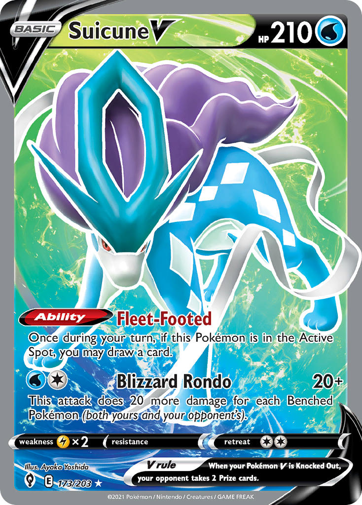 Suicune V - Evolving Skies (Ultra Rare) [EVS-173] English / Near Mint / Normal