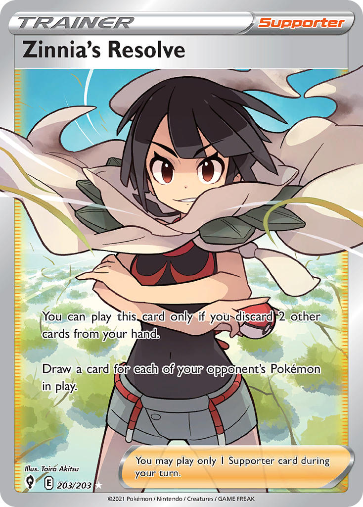 Zinnia's Resolve - Evolving Skies (Ultra Rare) [EVS-203] English / Near Mint / Normal