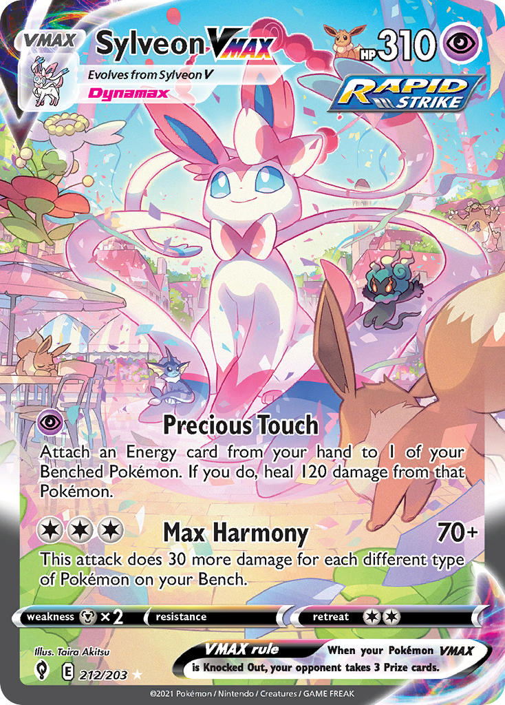 Sylveon VMAX - Evolving Skies (Secret Rare) [EVS-212] English / Near Mint / Normal