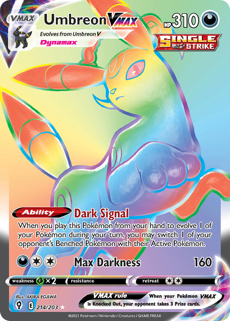 Umbreon VMAX - Evolving Skies (Secret Rare) [EVS-214] English / Near Mint / Normal