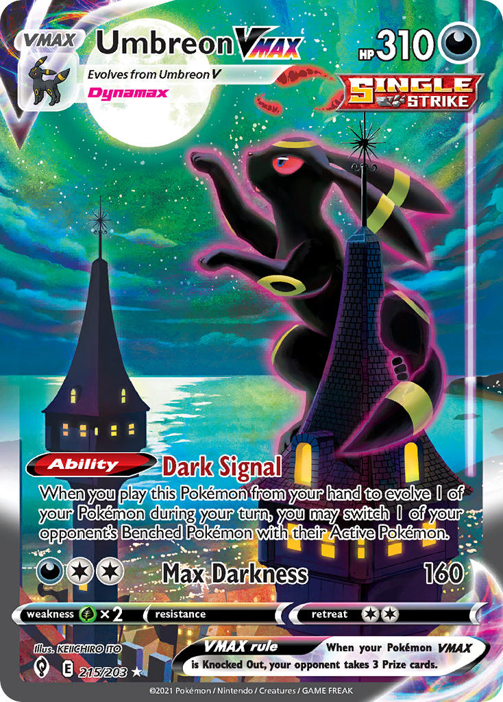 Umbreon VMAX⁣ - Evolving Skies⁣ (Secret Rare)⁣ [215] English / Near Mint / Normal