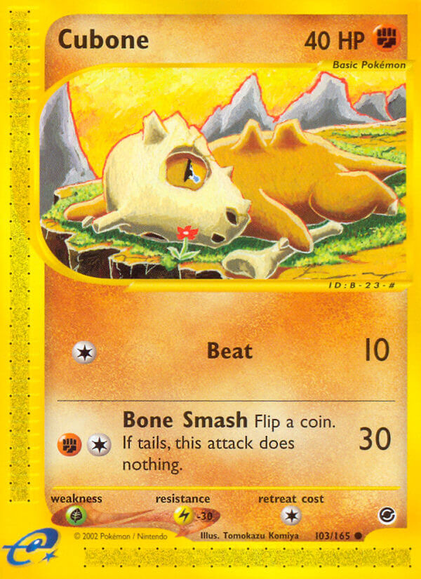 Cubone⁣ - Expedition Base Set⁣ (Common)⁣ [103] English / Played / Normal