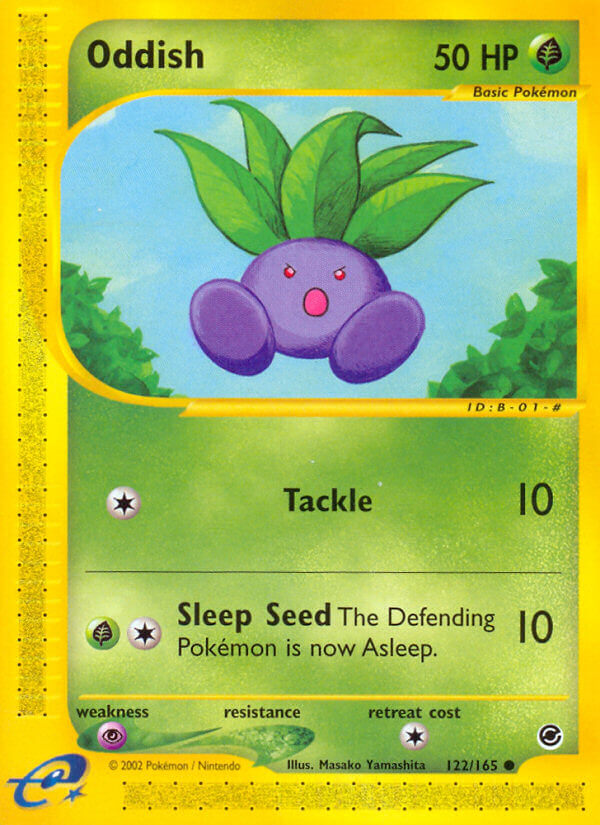 Oddish⁣ - Expedition Base Set⁣ (Common)⁣ [122] English / Excellent / Reverse-Holo Normal