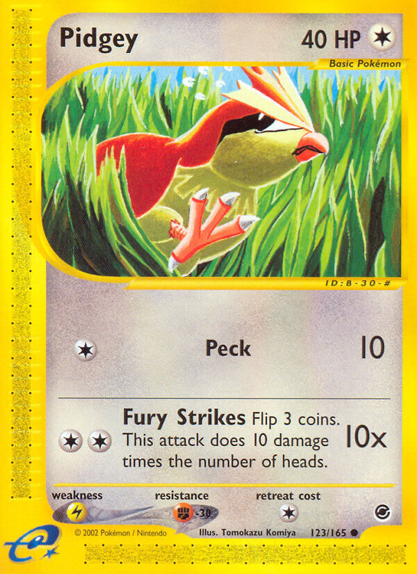 Pidgey⁣ - Expedition Base Set⁣ (Common)⁣ [123] English / Light Played / Reverse-Holo Normal