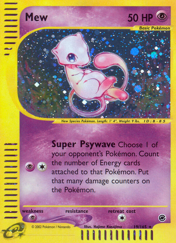 Mew⁣ - Expedition Base Set⁣ (Holo Rare)⁣ [19] English / Light Played / Reverse-Holo Normal