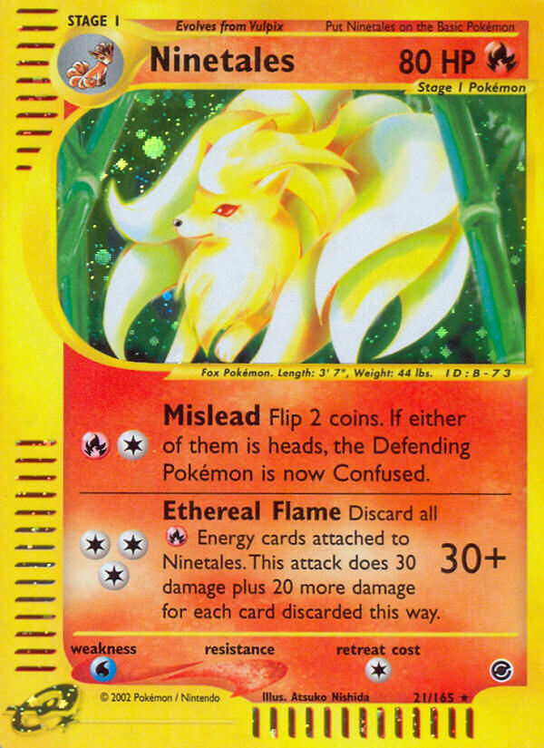 Ninetales⁣ - Expedition Base Set⁣ (Holo Rare)⁣ [21] English / Poor / Normal