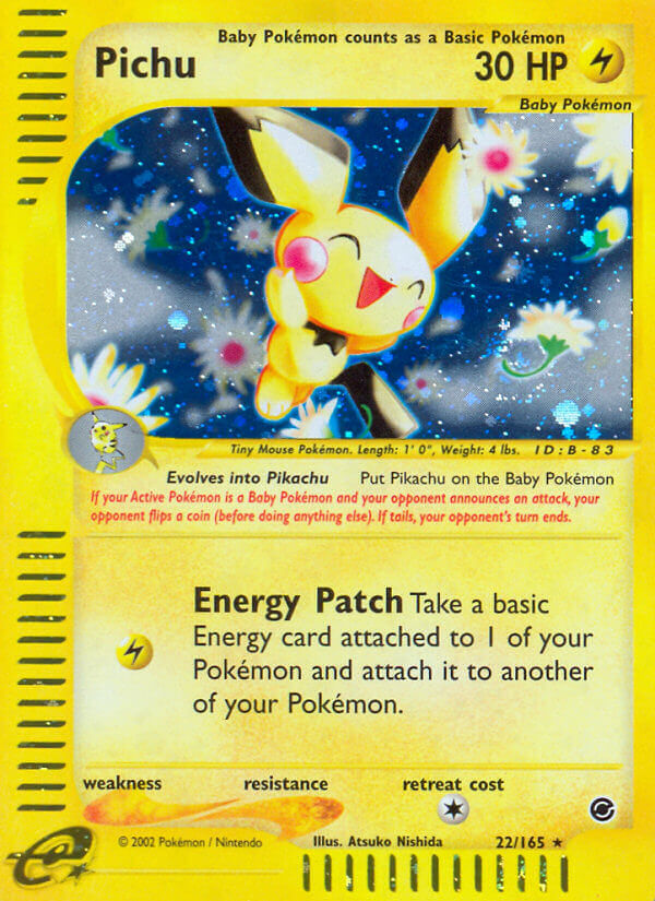 Pichu⁣ - Expedition Base Set⁣ (Holo Rare)⁣ [22] English / Light Played / Normal