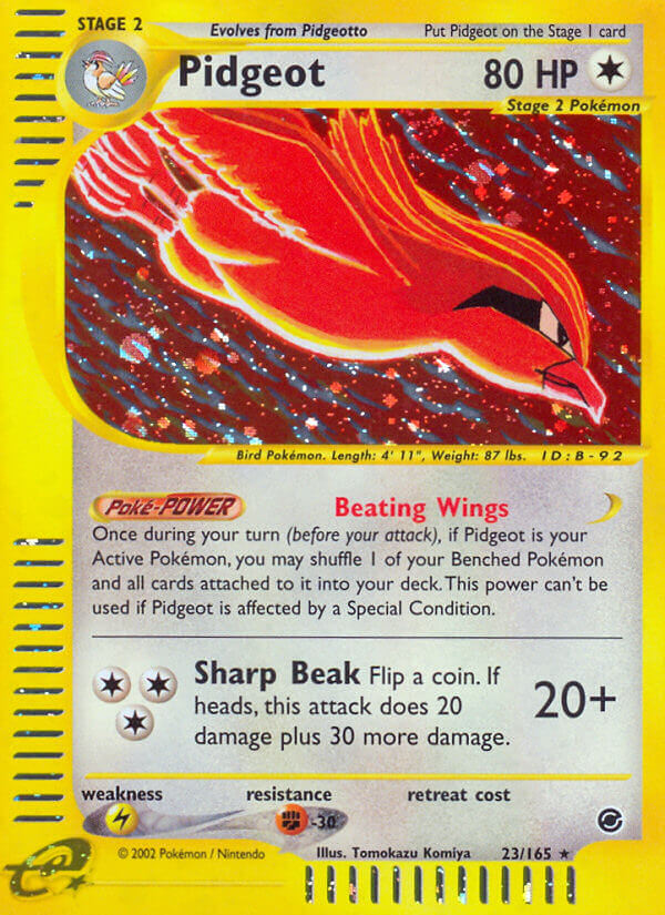 Pidgeot⁣ - Expedition Base Set⁣ (Holo Rare)⁣ [23] English / Good / Normal