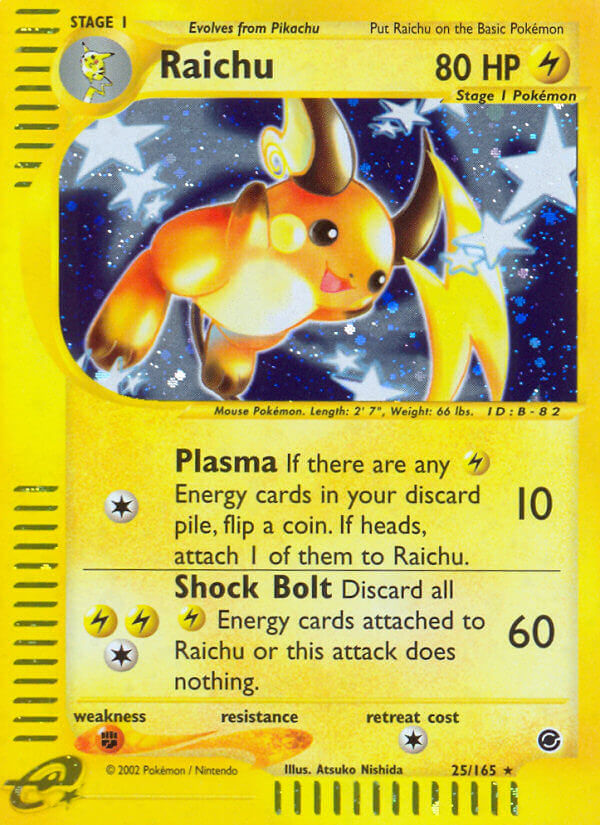 Raichu⁣ - Expedition Base Set⁣ (Holo Rare)⁣ [25] English / Near Mint / Normal