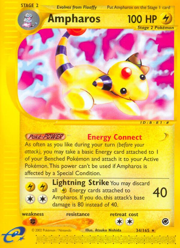 Ampharos⁣ - Expedition Base Set⁣ (Rare)⁣ [34] English / Near Mint / Normal