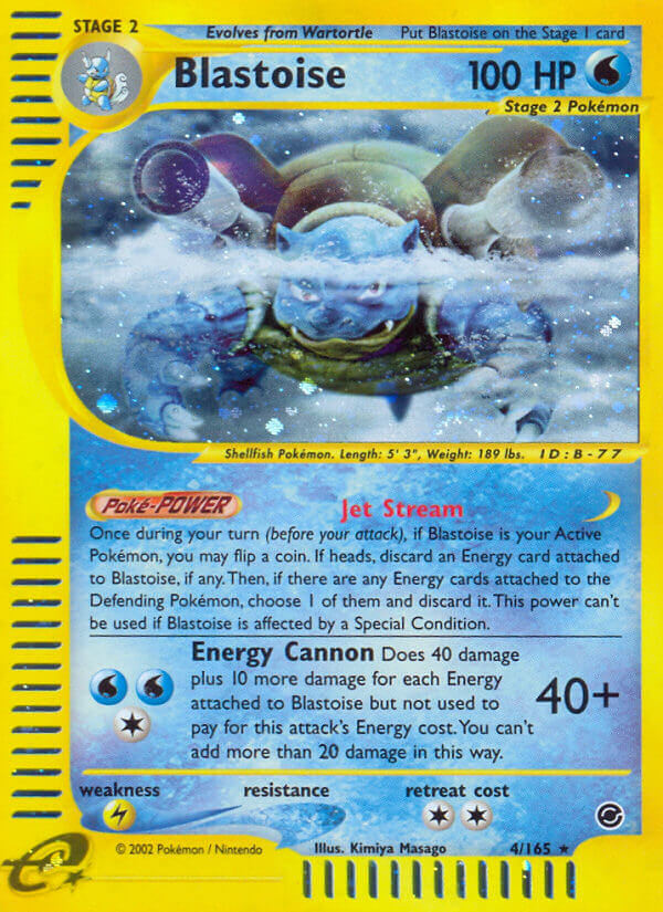Blastoise - Expedition Base Set (Holo Rare) [4] Kortspil