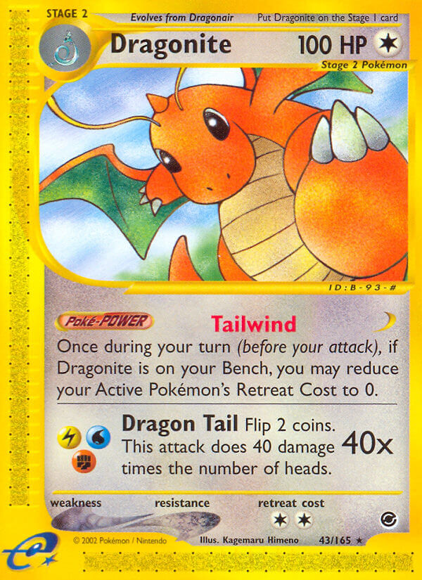 Dragonite⁣ - Expedition Base Set⁣ (Rare)⁣ [43] English / Light Played / Normal