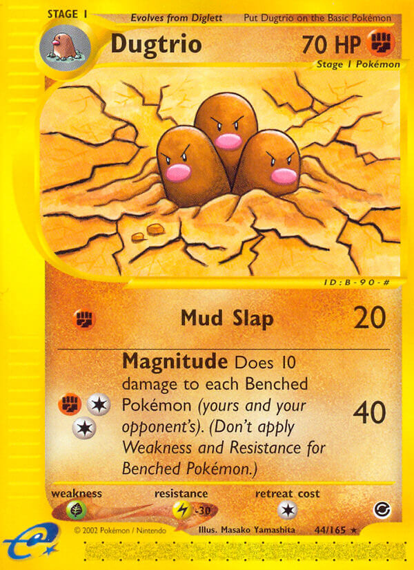 Dugtrio⁣ - Expedition Base Set⁣ (Rare)⁣ [44] English / Good / Reverse-Holo Normal