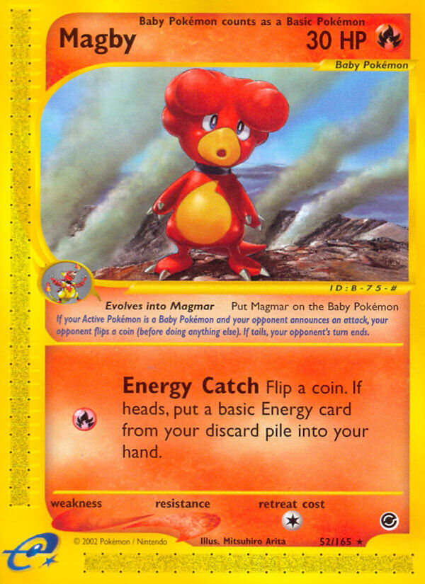 Magby⁣ - Expedition Base Set⁣ (Rare)⁣ [52] English / Light Played / Reverse-Holo Normal