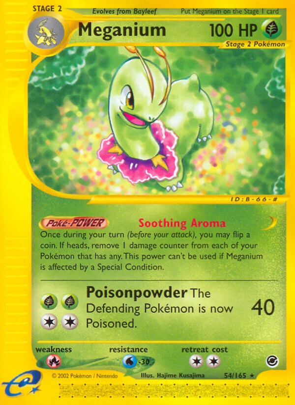 Meganium⁣ - Expedition Base Set⁣ (Rare)⁣ [54] English / Played / Reverse-Holo Normal