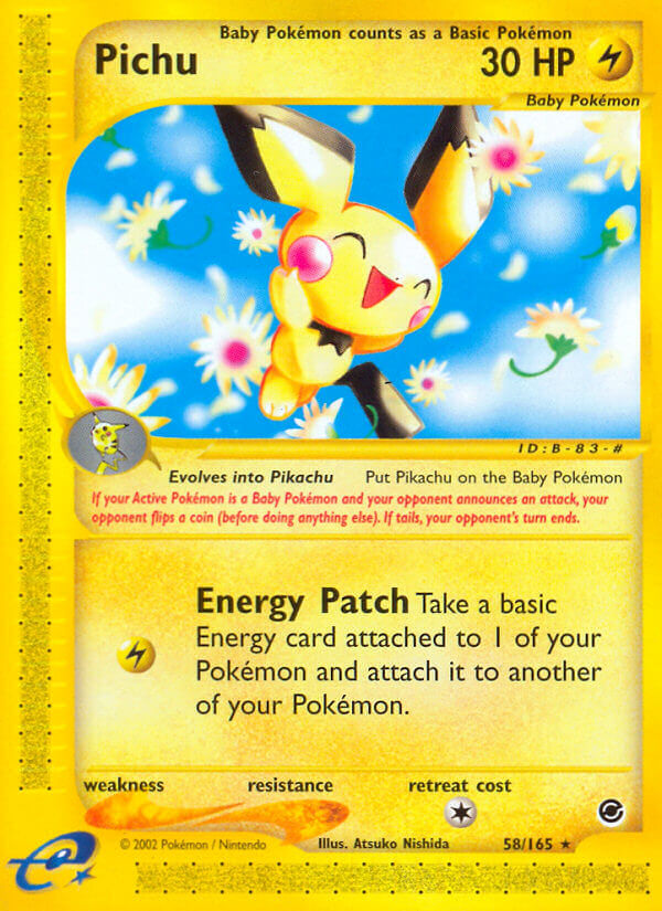 Pichu⁣ - Expedition Base Set⁣ (Rare)⁣ [58] English / Poor / Normal