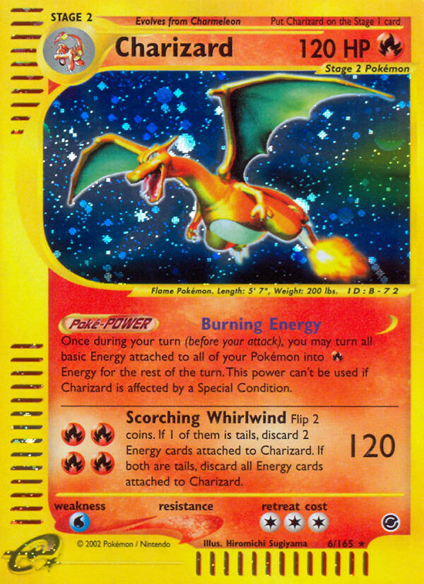 Charizard - Expedition Base Set (Holo Rare) [6] Kortspil