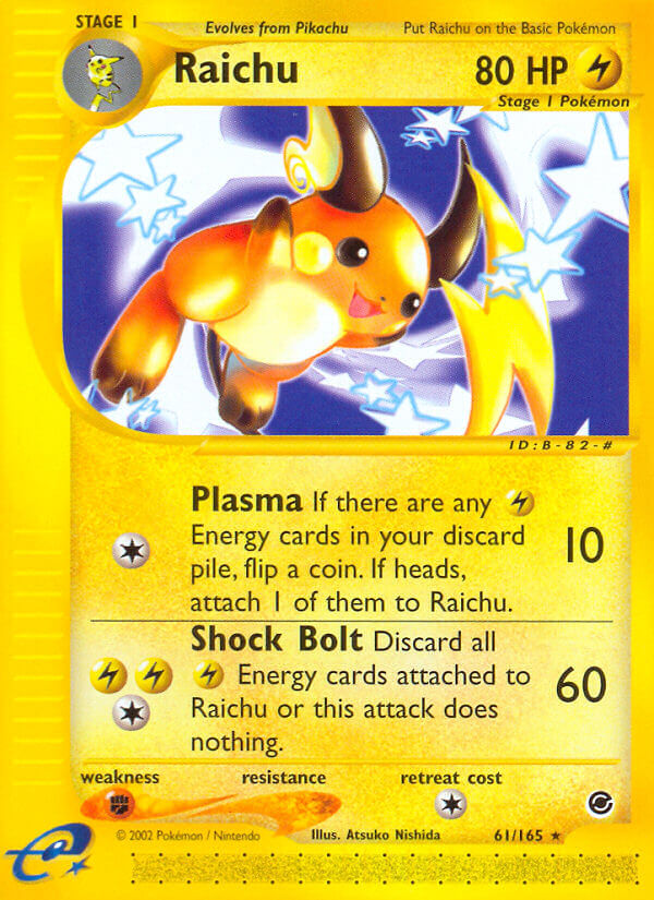 Raichu⁣ - Expedition Base Set⁣ (Rare)⁣ [61] English / Excellent / Normal