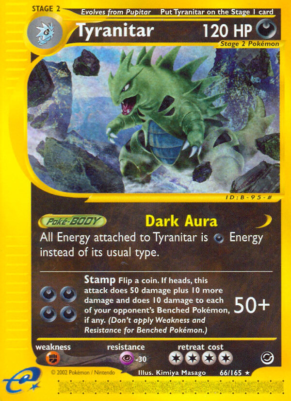 Tyranitar⁣ - Expedition Base Set⁣ (Rare)⁣ [66] English / Good / Reverse-Holo Normal