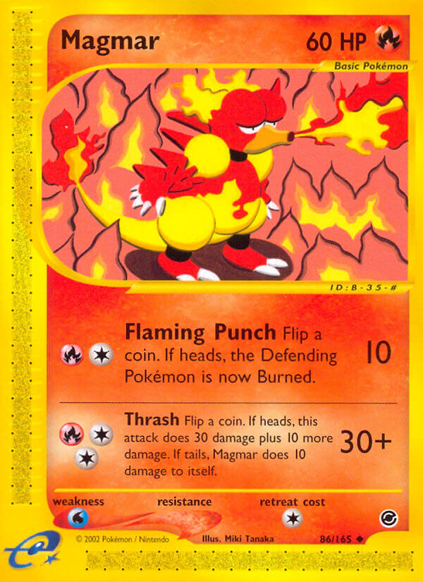 Magmar⁣ - Expedition Base Set⁣ (Uncommon)⁣ [86] English / Near Mint / Normal