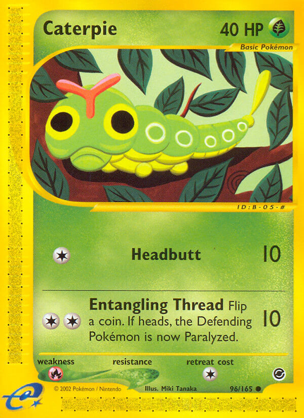 Caterpie⁣ - Expedition Base Set⁣ (Common)⁣ [96] English / Good / Normal