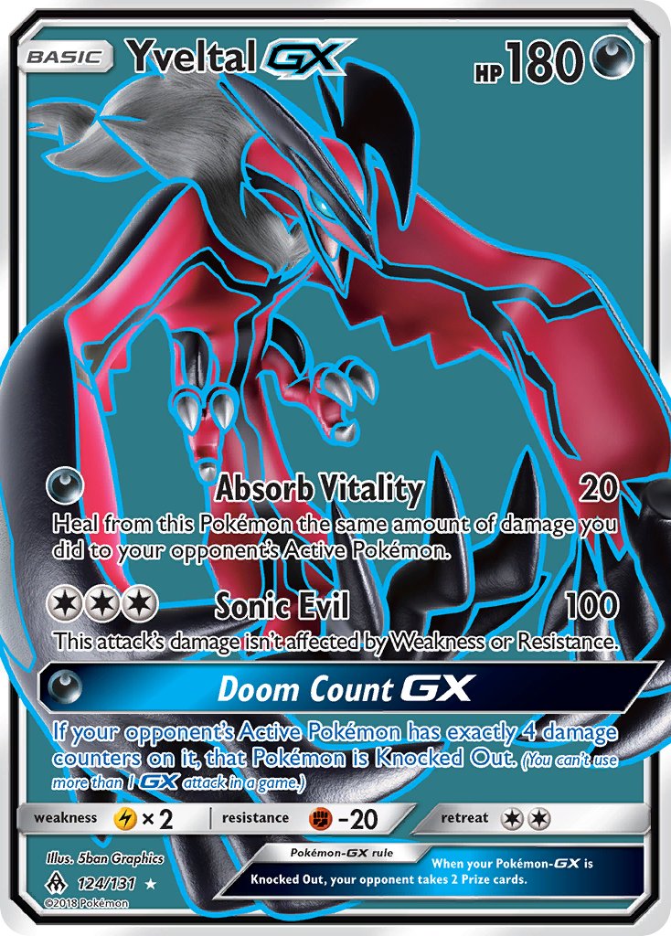 Yveltal GX - Forbidden Light (Ultra Rare) [FLI-124] English / Near Mint / Normal