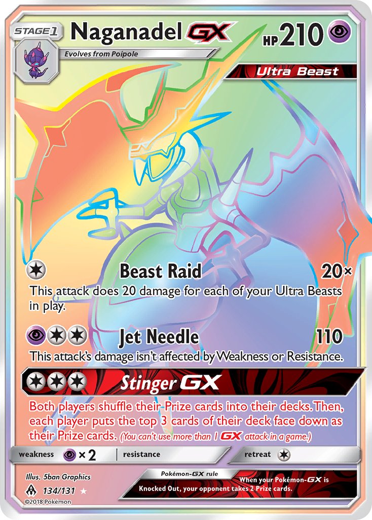 Naganadel GX - Forbidden Light (Secret Rare) [FLI-134] English / Near Mint / Normal