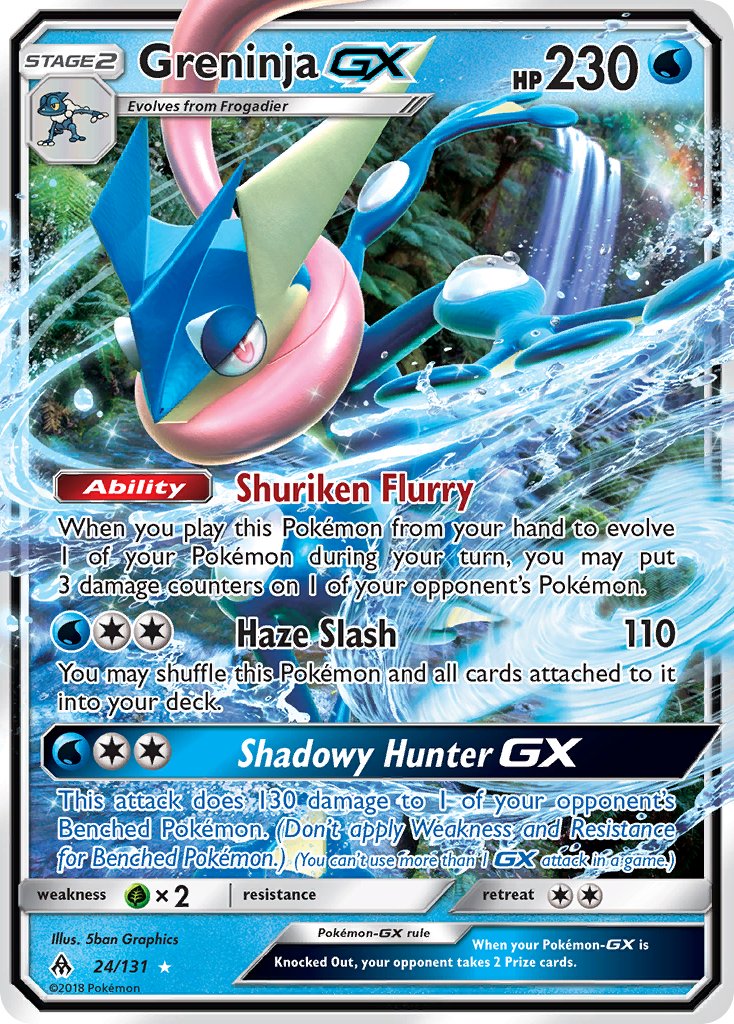 Greninja GX - Forbidden Light (Ultra Rare) [FLI-24] English / Near Mint / Normal