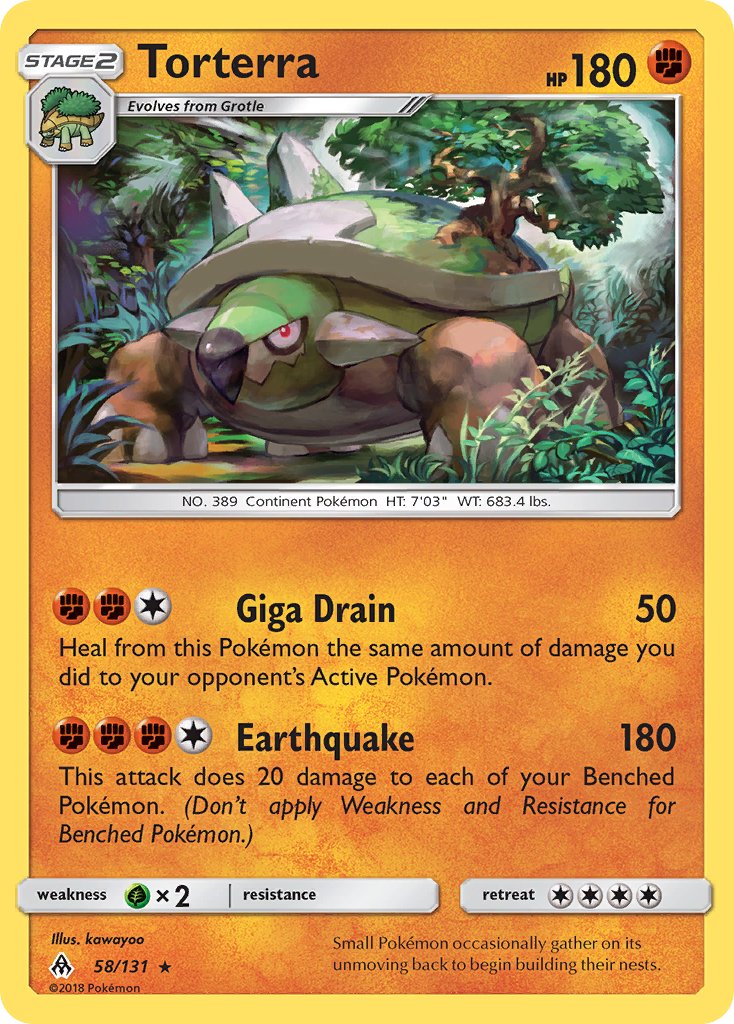 Torterra - Forbidden Light (Rare) [FLI-58] English / Near Mint / Normal