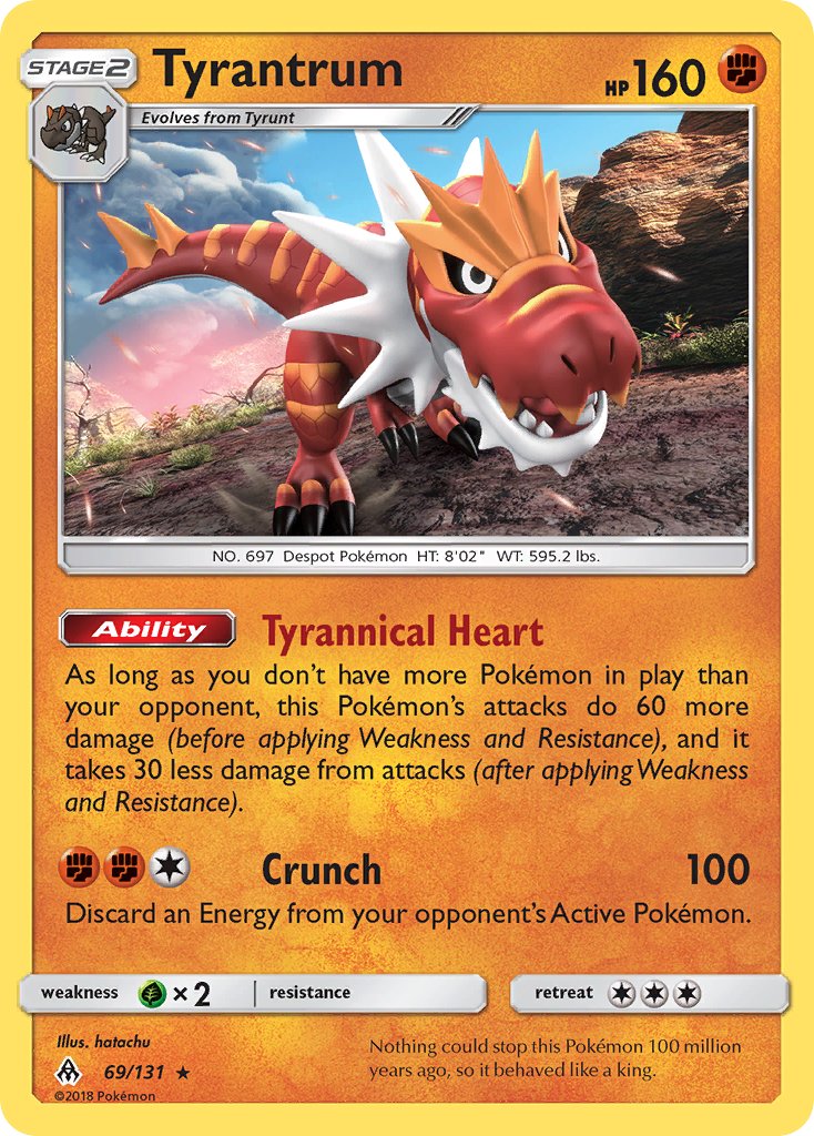 Tyrantrum - Forbidden Light (Holo Rare) [FLI-69] English / Near Mint / Normal