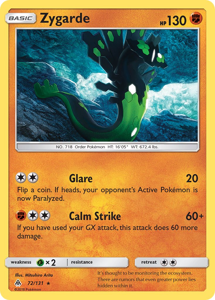 Zygarde - Forbidden Light (Rare) [FLI-72] English / Near Mint / Normal
