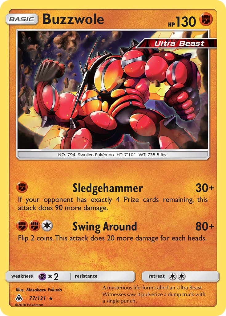 Buzzwole - Forbidden Light (Rare) [FLI-77] English / Near Mint / Normal