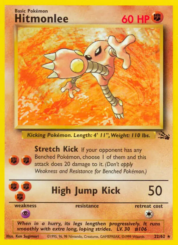 Hitmonlee⁣ - Fossil⁣ (Rare)⁣ [22] English / Played / Normal