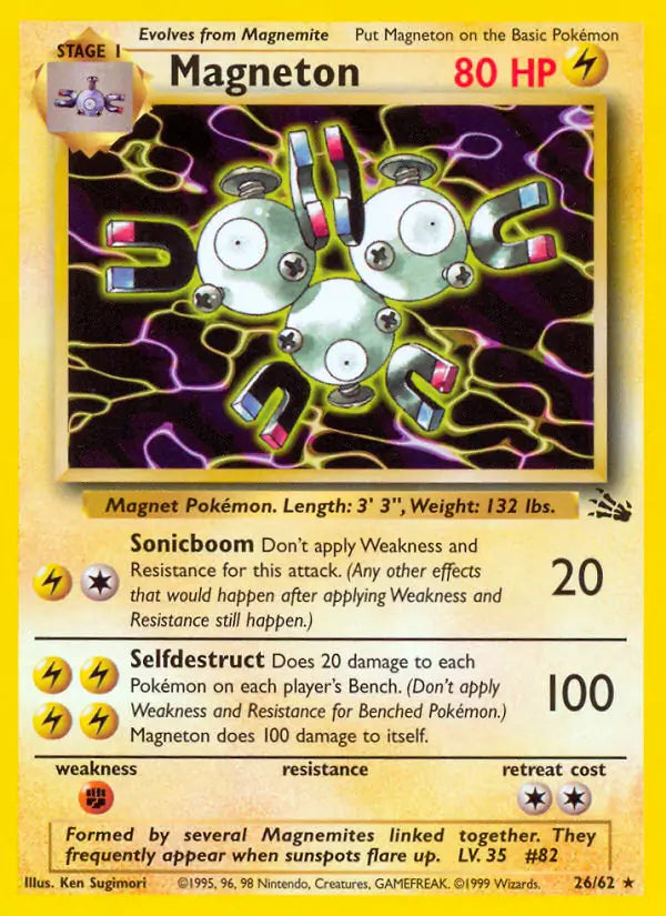 Magneton⁣ - Fossil⁣ (Rare)⁣ [26] English / Played / Normal