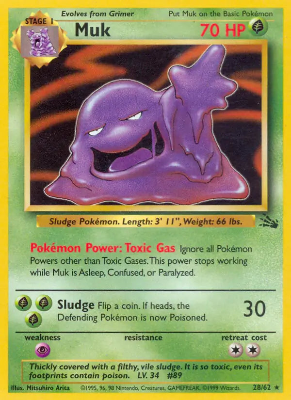 Muk⁣ - Fossil⁣ (Rare)⁣ [28] English / Excellent / Normal