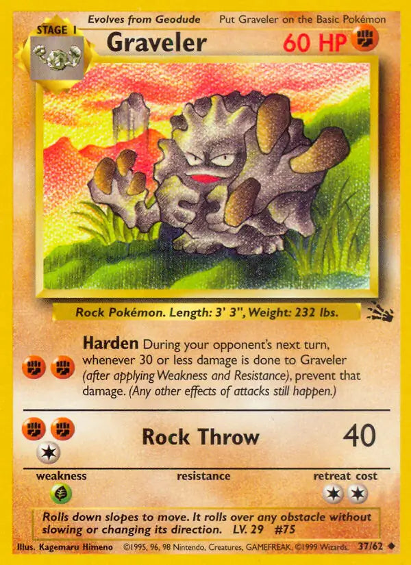 Graveler⁣ - Fossil⁣ (Uncommon)⁣ [37] English / Good / Normal