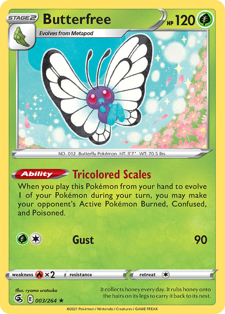 Butterfree - Fusion Strike (Holo Rare) [FST-003] English / Near Mint / Normal