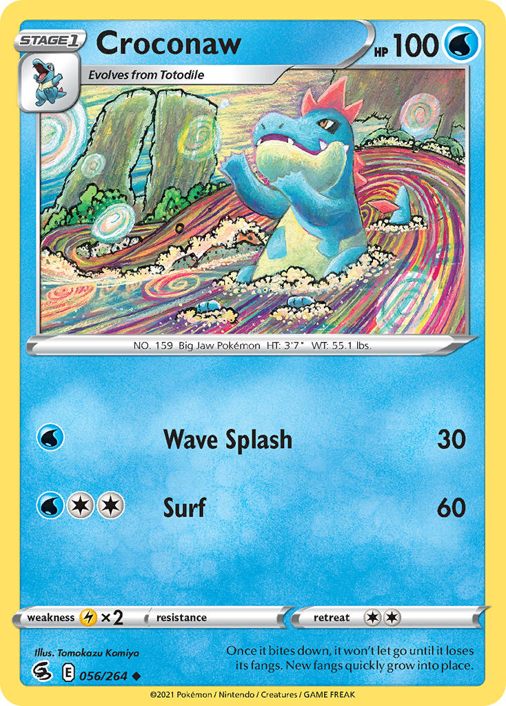Croconaw - Fusion Strike (Uncommon) [FST-056] English / Near Mint / Normal