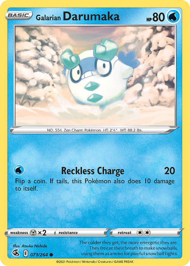 Galarian Darumaka - Fusion Strike (Common) [FST-071] English / Near Mint / Normal