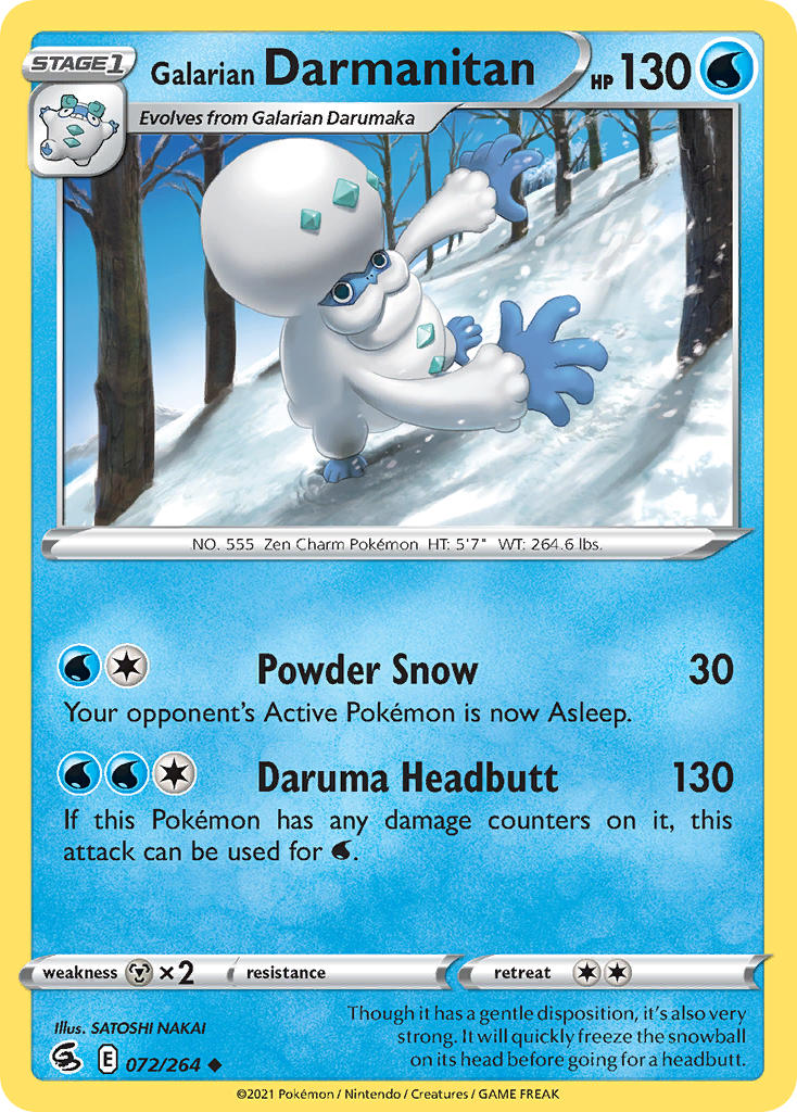 Galarian Darmanitan - Fusion Strike (Uncommon) [FST-072] English / Near Mint / Normal
