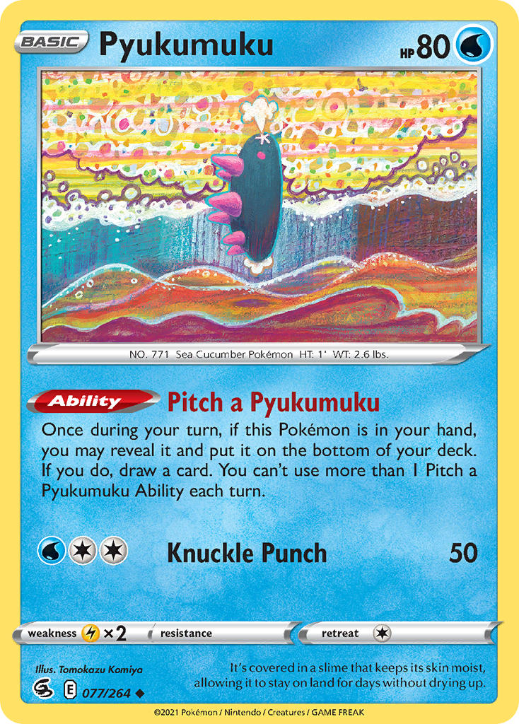Pyukumuku - Fusion Strike (Uncommon) [FST-077] English / Near Mint / Normal