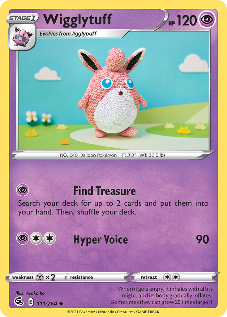 Wigglytuff - Fusion Strike (Uncommon) [FST-111] English / Near Mint / Normal