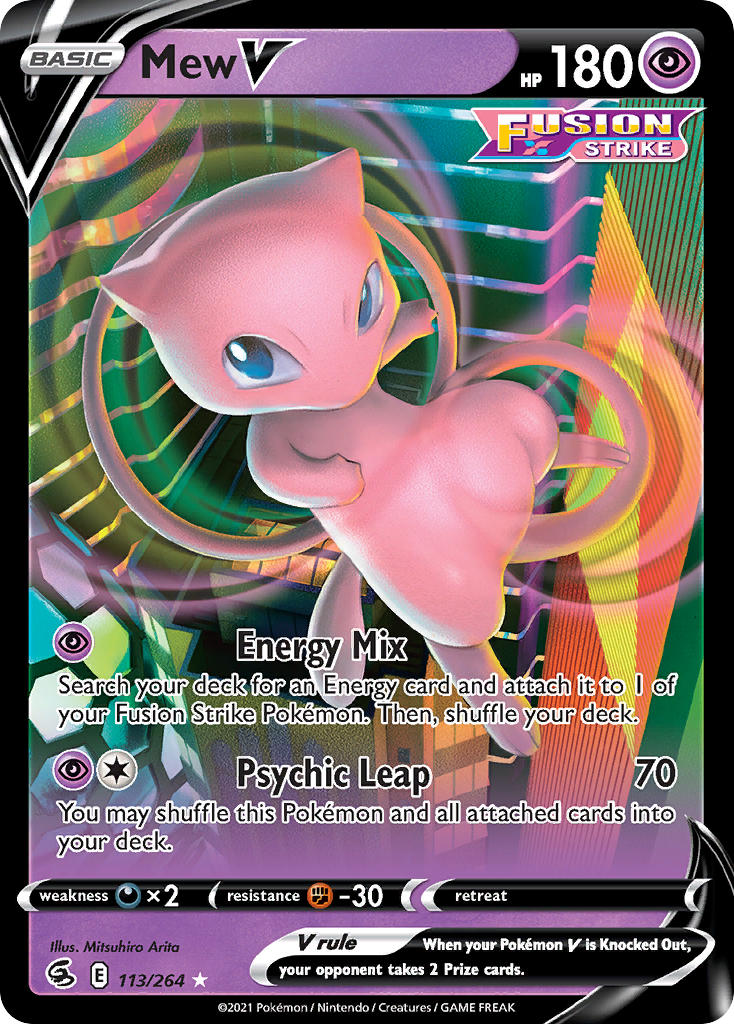 Mew V - Fusion Strike (Ultra Rare) [FST-113] English / Near Mint / Normal