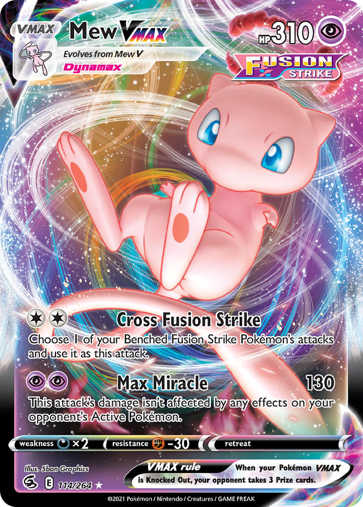 Mew VMAX - Fusion Strike (Ultra Rare) [FST-114] English / Near Mint / Normal