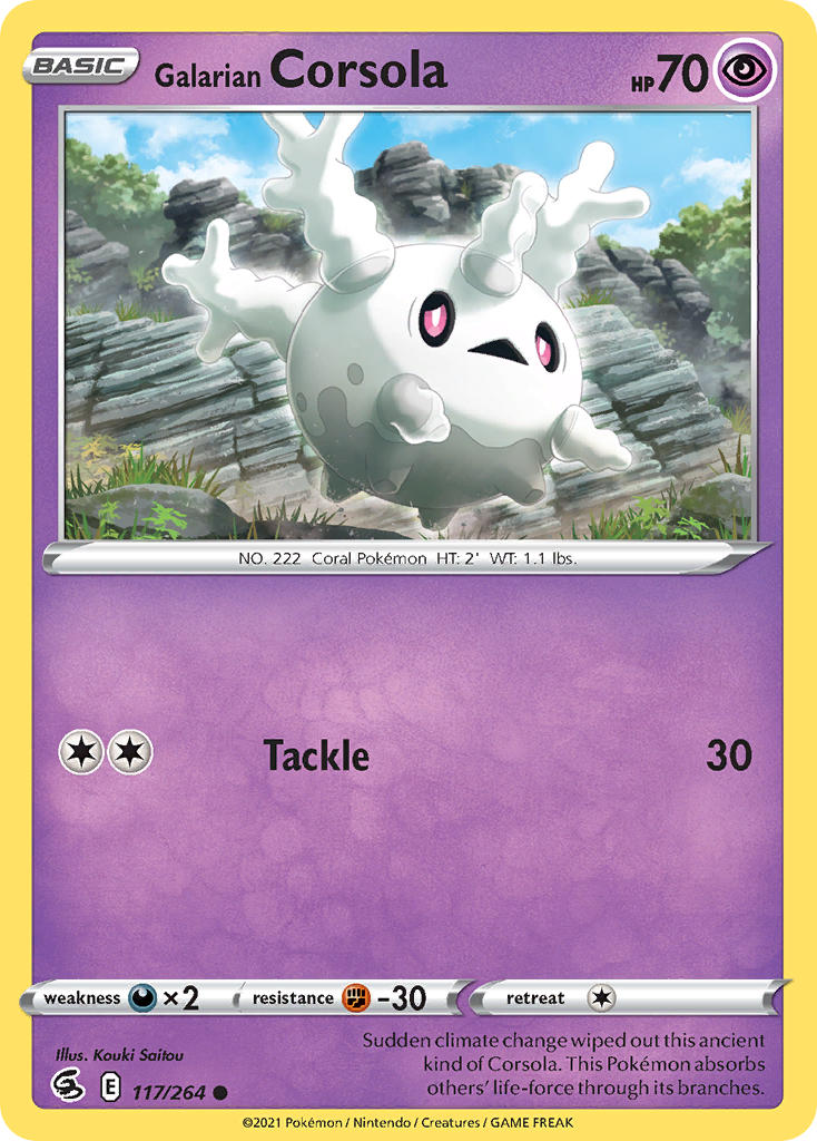 Galarian Corsola - Fusion Strike (Common) [FST-117] English / Near Mint / Normal