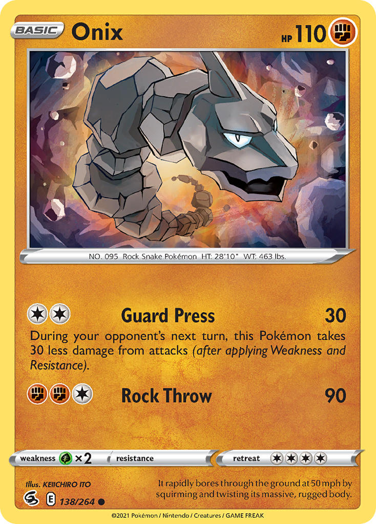 Onix - Fusion Strike (Common) [FST-138] English / Near Mint / Normal