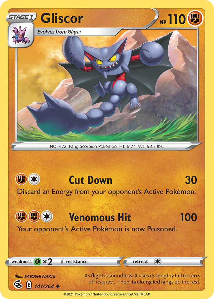 Gliscor - Fusion Strike (Uncommon) [FST-141] English / Near Mint / Normal