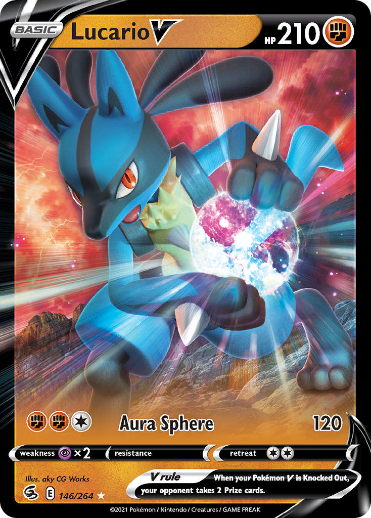 Lucario V - Fusion Strike (Ultra Rare) [FST-146] English / Near Mint / Normal