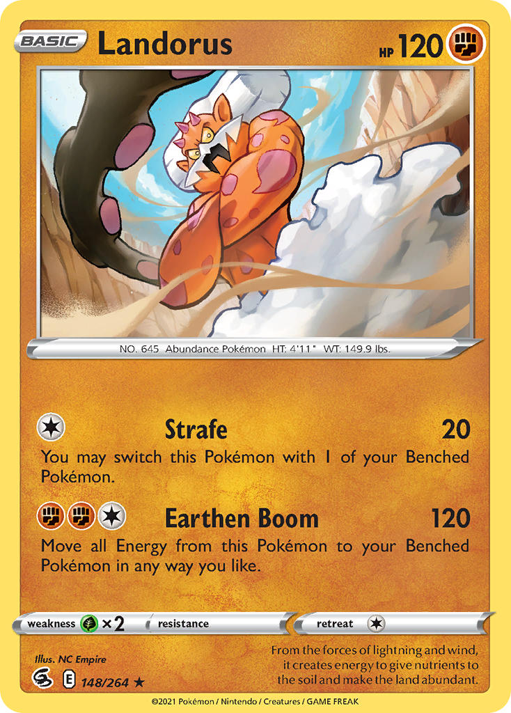 Landorus - Fusion Strike (Holo Rare) [FST-148] English / Near Mint / Normal